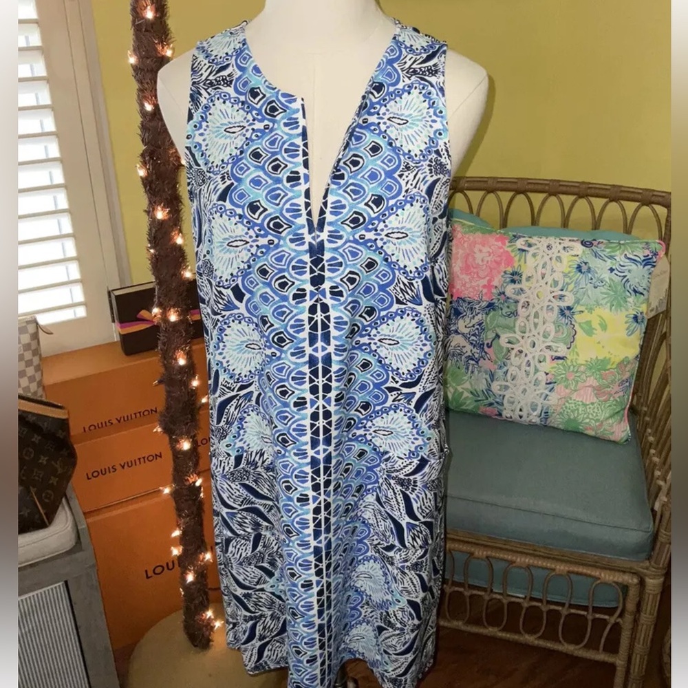 Lilly Pulitzer NWT Kelby Stretch Shift Dress A Mermaids Tail Size 8 - Picture 8 of 10